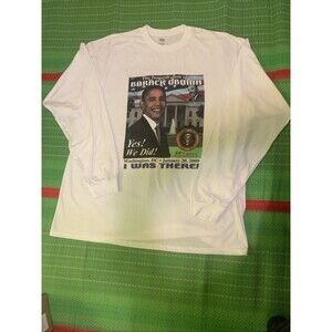 Barack Obama Inaugural graphic Retro Long Sleeve crew neck " I was there." shirt
